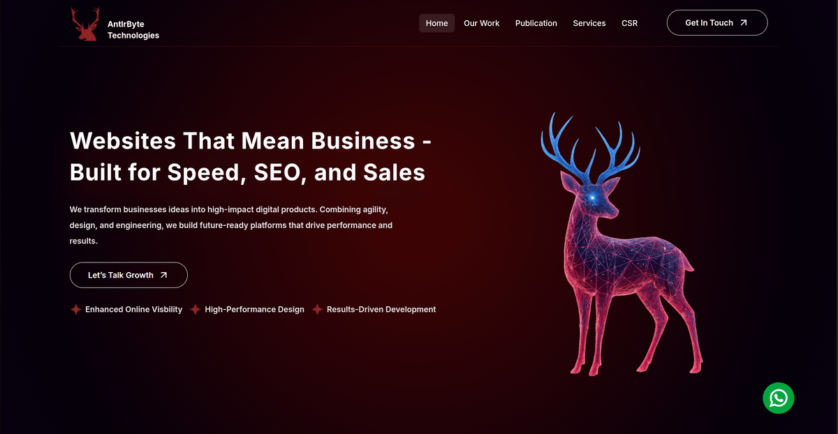 Antlrbyte Technologies – Coming soon landing page by Ujjwal Bhandari